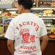 Rapper Lil Yachty limited-edition merchandise at the launch of Yachty’s Pizzeria, a pop-up pizzeria at Famous Ben’s Pizzeria in New York City.